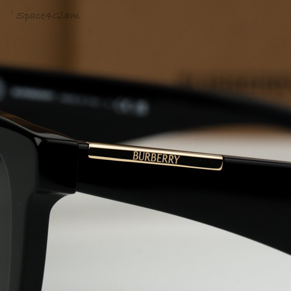 BRAND NEW Burberry BE4426 300187 Black Grey Square Unisex Sunglasses BE 4426 - Picture 6 of 9